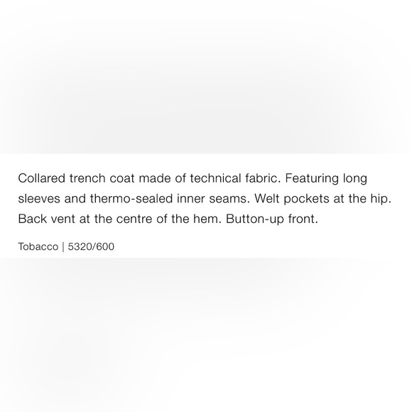 NWT ZARA Technical Trench Coat. - Picture 4 of 16